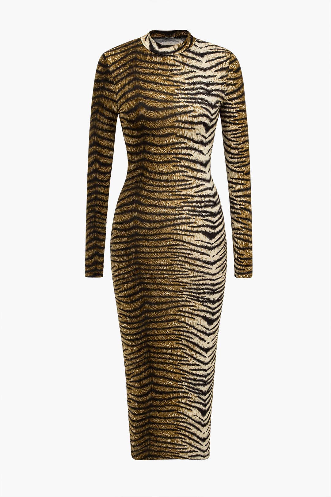 Leona | Elegantes Leopard-Print Midikleid – Wild & Stilvoll