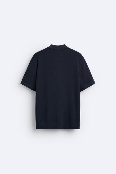 Elegantes Strickpolo mit Reißverschluss