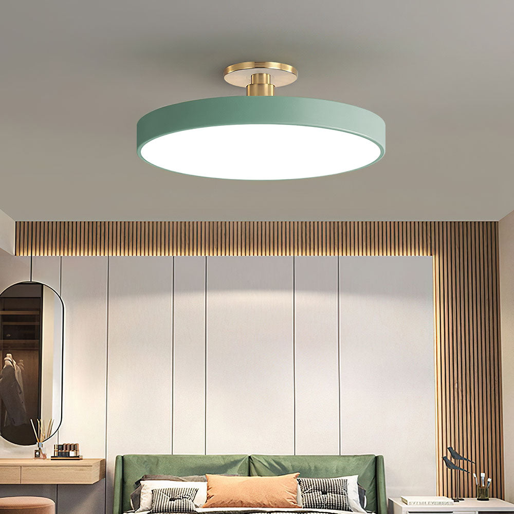 LuxLume | Moderne LED-Deckenleuchte mit edlen Goldakzenten