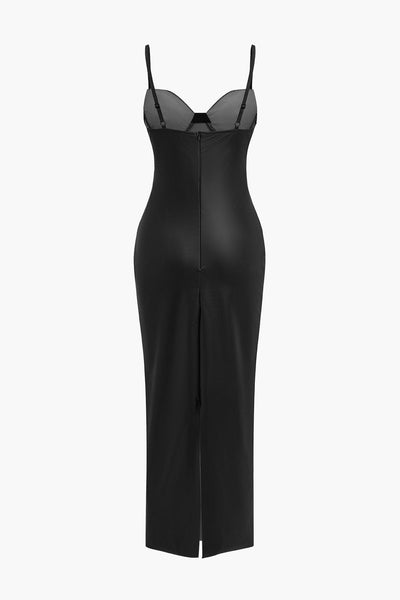 Sophia | Verführerisches Leder-Maxikleid – Sexy & Elegant