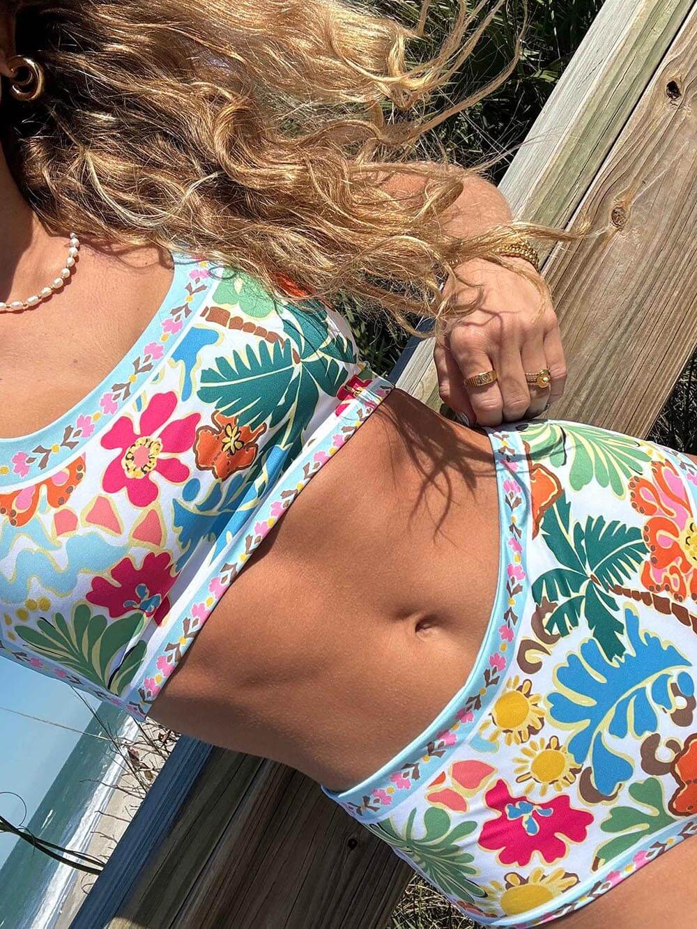 EMMIE | Stützender Geblümter Stretch-Bikini Zendoo.de