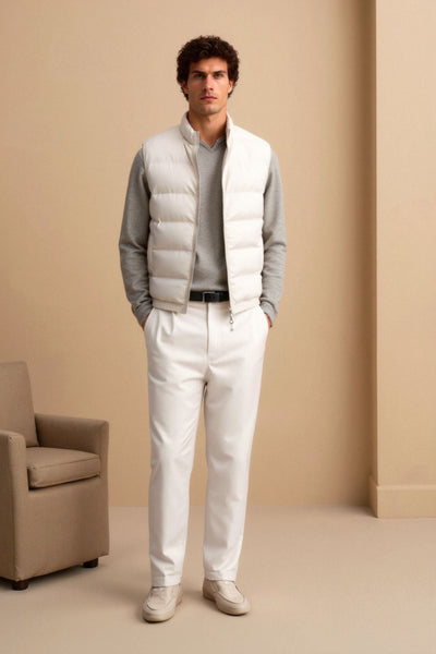 Minimalistische Steppweste | Leichte Wärme mit Stil