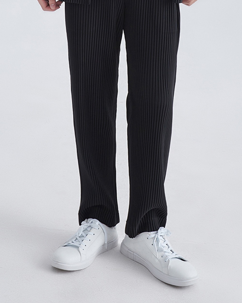 Robert | Lockere Passform Elastischer Bund Baumwoll-Rippstrick-Hose