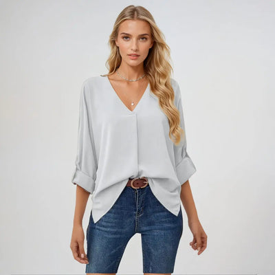 Lena | Elegante Bluse mit V-Ausschnitt Zendoo.de