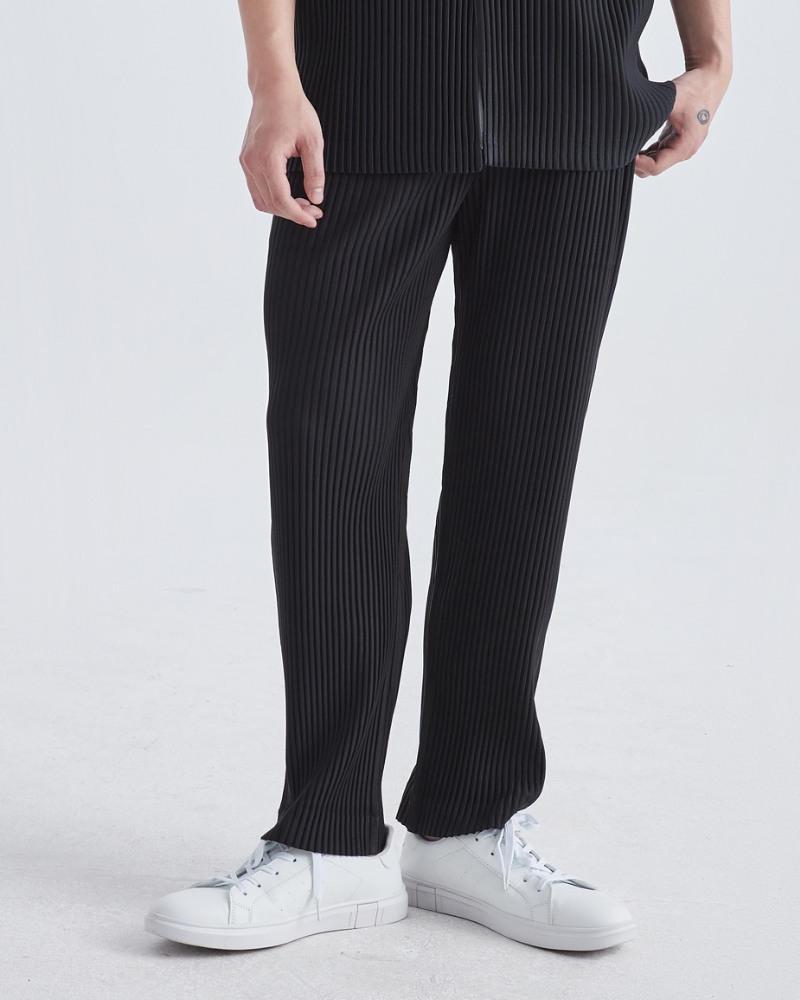 Robert | Lockere Passform Elastischer Bund Baumwoll-Rippstrick-Hose