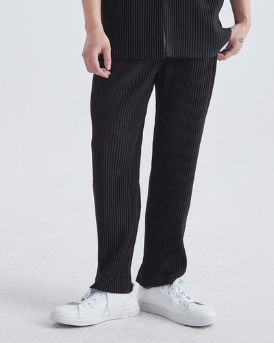 Robert | Lockere Passform Elastischer Bund Baumwoll-Rippstrick-Hose