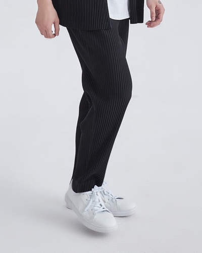 Robert | Lockere Passform Elastischer Bund Baumwoll-Rippstrick-Hose