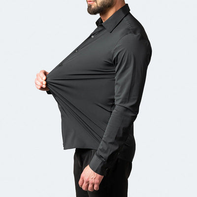 Benjamin | Classic Slim Fit Stretchable Langarm Business Hemd