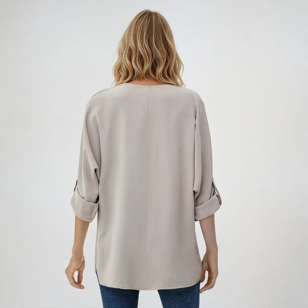 Lena | Elegante Bluse mit V-Ausschnitt Zendoo.de