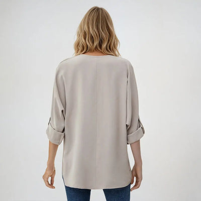 Lena | Elegante Bluse mit V-Ausschnitt Zendoo.de