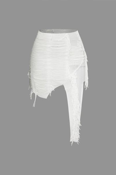 Aphrodite | Exklusives Cut-Out-Zweiteiler-Set mit Fransen-Details