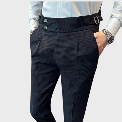 Noah | Karierte Herren Hose mit hohem Bund