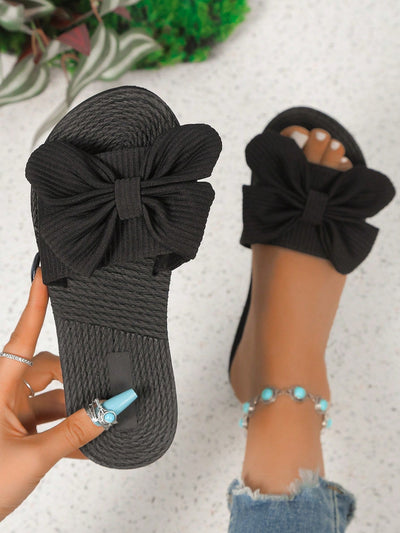 Boho Sandalen mit Schleife & Jutefußbett – Sommerlich & Bequem | Zendoo.de