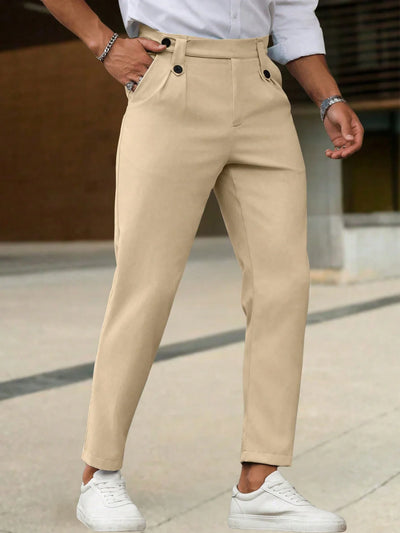 Andrea | Elegante beige Hose für Herren