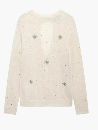 Nadine | Verschönerte Strickjacke mit Knopfleiste