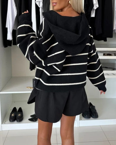 Lara | Kapuzenjacke im Streifen-Design