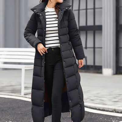 Emilia | Elegante Pufferjacke mit Umlegekragen und Knopf für Damen