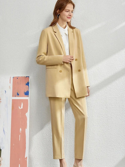 Kirsten | Vielseitiges Blazer und Schmalgeschnittenes Hosen Set mit Knöchellänge