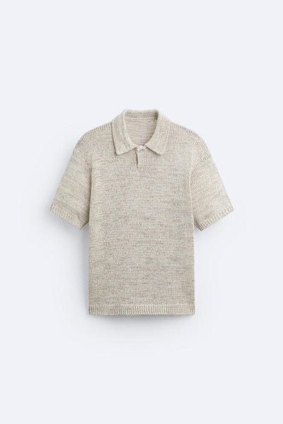 Lässiges Strickpolo im Vintage-Look