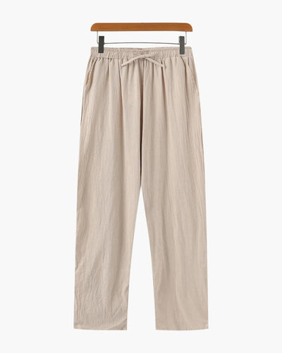 Nicholas | 3-teiliges Old Money Sommer-Outfit mit Leinenhemd, hose & Wildleder-Loafer