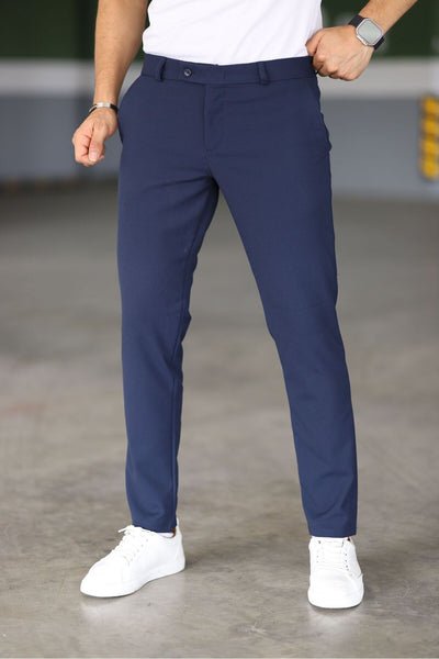 Nikolaus | Chinos Slim Fit Dunkelblaue Hose