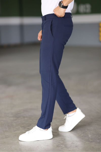 Nikolaus | Chinos Slim Fit Dunkelblaue Hose