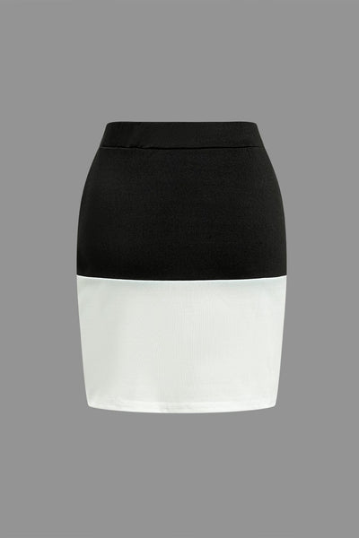 Karina | Elegantes Zweiteiler-Set mit Button-Detail & Minirock