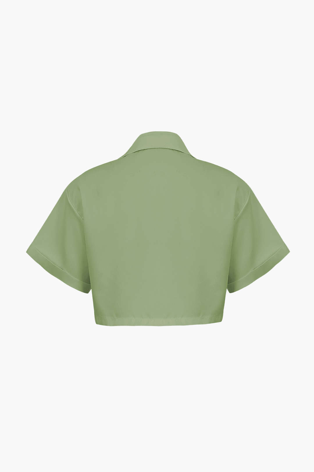 Janice | Stylisches Kurzarm Crop Shirt mit kragen