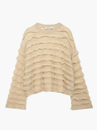 Edeltraud | Gemütlicher Damen-Strickpullover mit Struktur