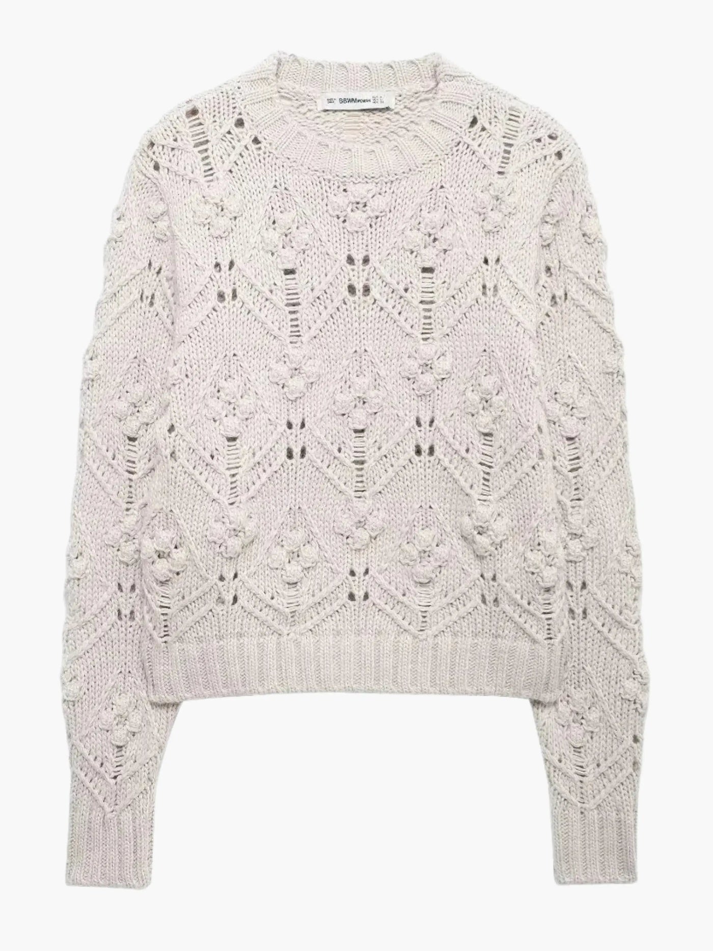 Delia | Modischer Damenpullover aus Zopfmuster