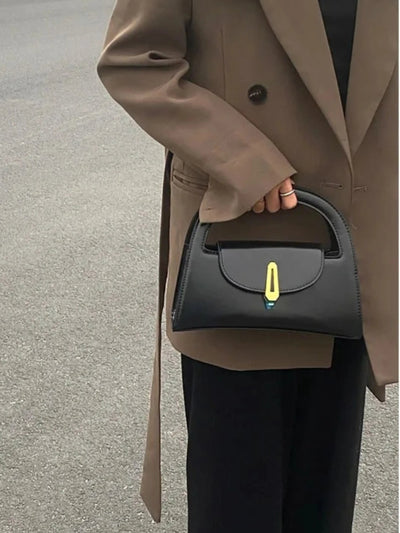 Dagmar | Modern Schwarz Mini Satchel Tasche