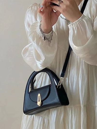 Dagmar | Modern Schwarz Mini Satchel Tasche