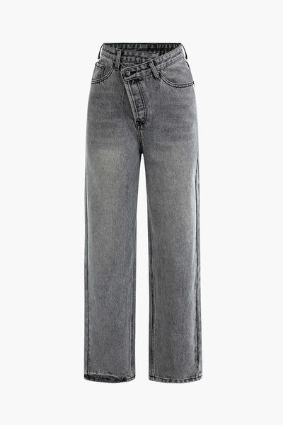 Cornelia | Damenjeans mit asymmetrischem Bund