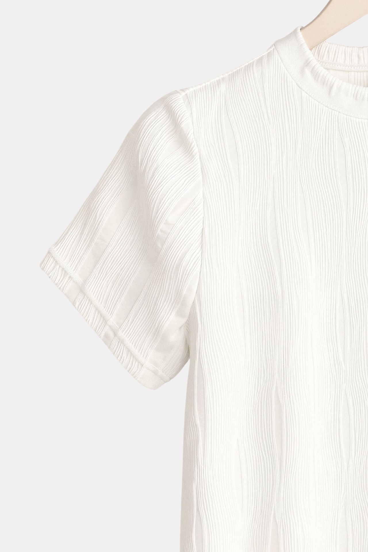 Geripptes Kurzarmshirt