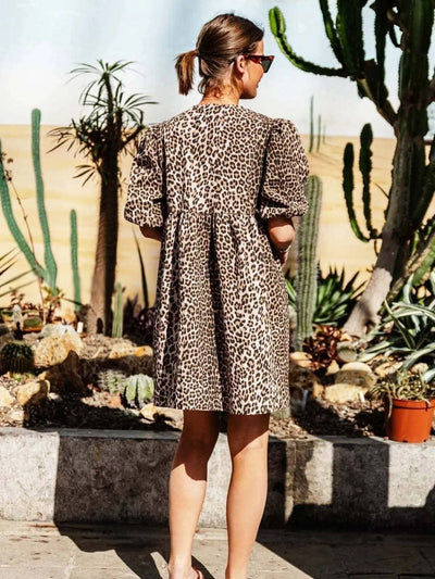 Chiara | Leoparden Kleid Zendoo.de