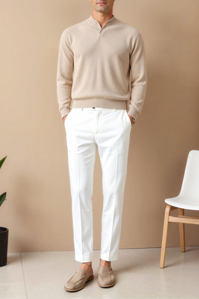 Herren-Chinohose in Weiß – Eleganz und moderner Stil