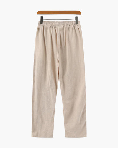 Jordan | Schwarzem Leinenhemd Sommer 3-teiliges Outfit-Set