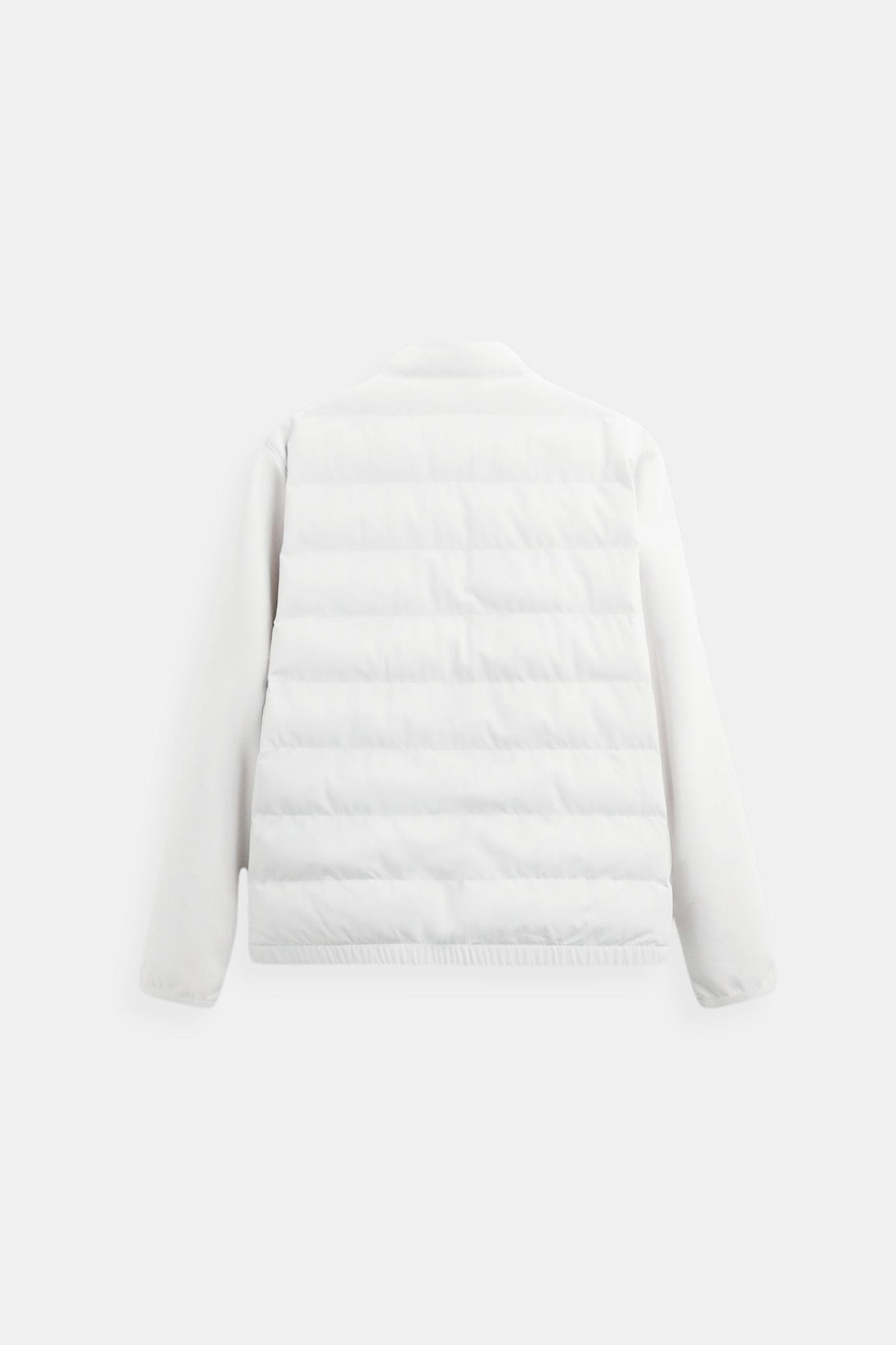 Luca – Moderne Herren-Steppjacke in Cremeweiß und Grau