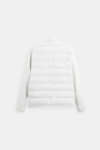 Luca – Moderne Herren-Steppjacke in Cremeweiß und Grau