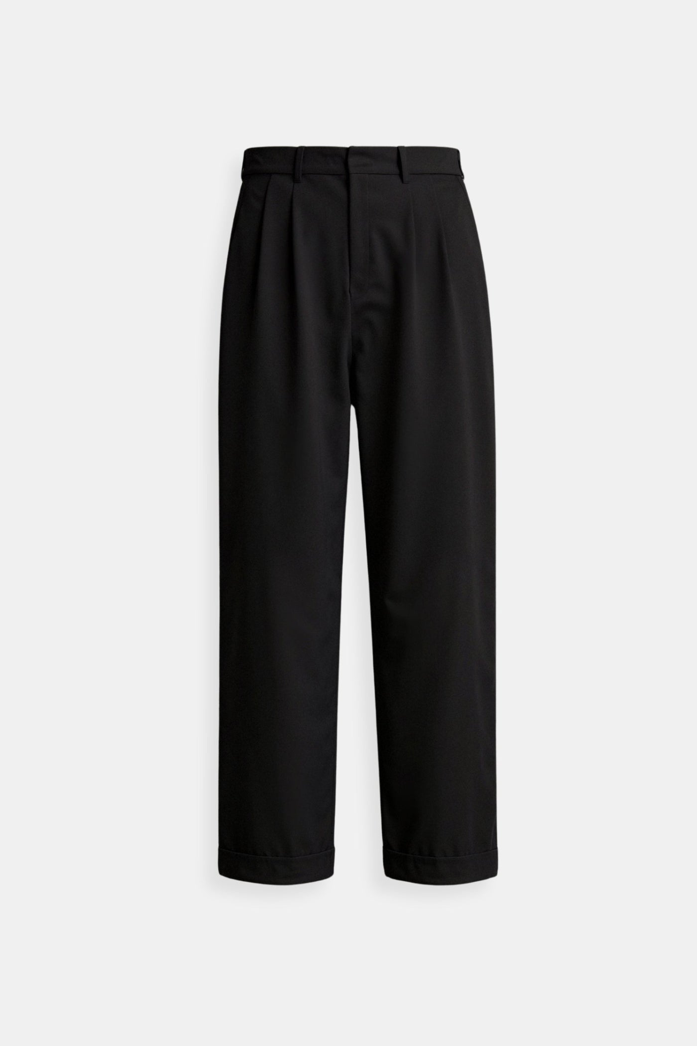 Zeitlose Damenhose mit Bundfalten und umgeschlagenem Saum