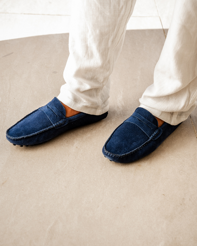 Matthew | Old Money Slip on Herren Wildleder Mokassin
