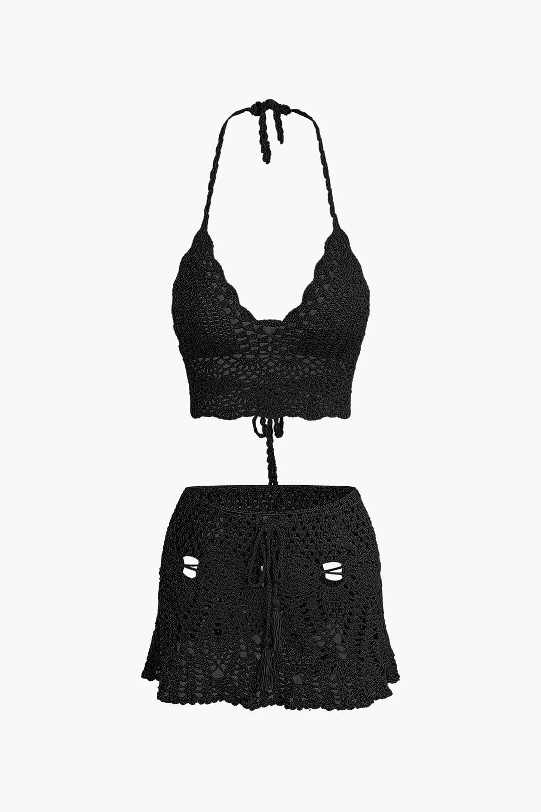 Marina | Häkel-Zweiteiler mit Crop-Top & Minirock
