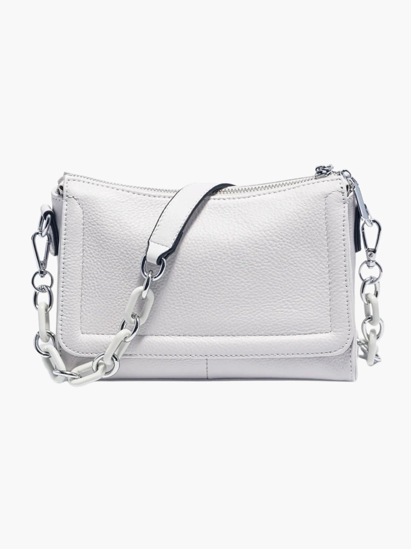 Ada | Schicke weiße Leder-Schultertasche