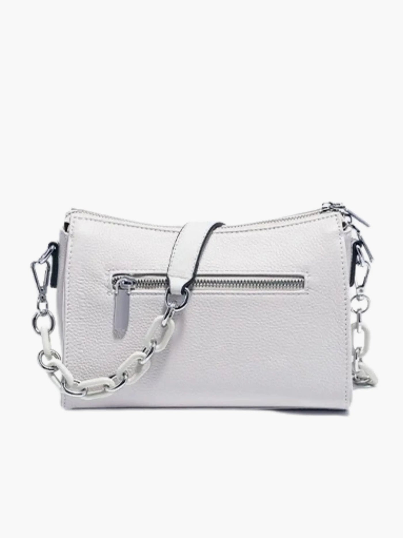 Ada | Schicke weiße Leder-Schultertasche