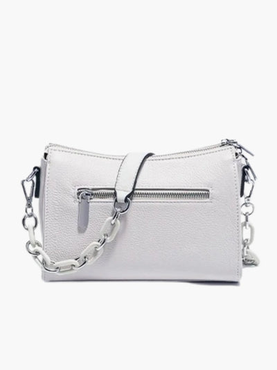 Ada | Schicke weiße Leder-Schultertasche