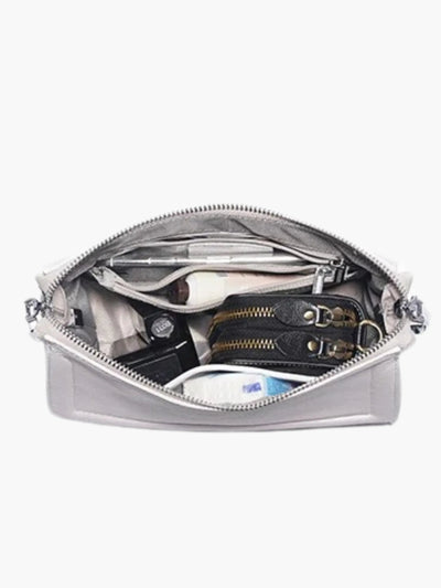 Ada | Schicke weiße Leder-Schultertasche
