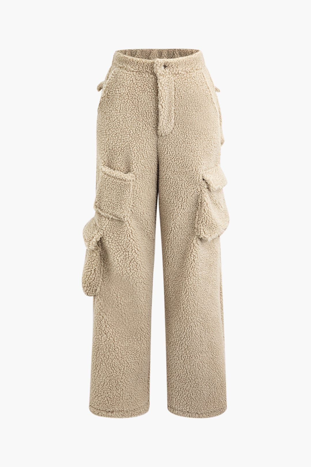 Misha | Teddy-Zweiteiler mit Cargohose & Cropped-Jacke