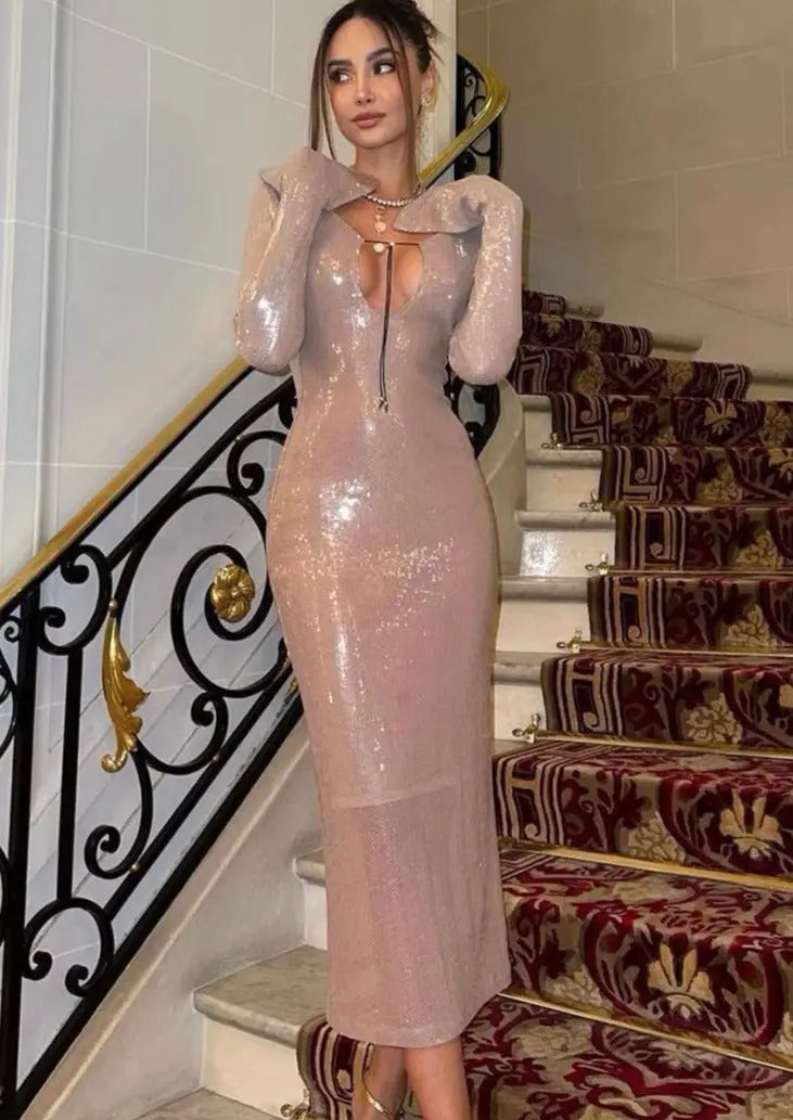 Olivia | Beiges Kleid Zendoo.de