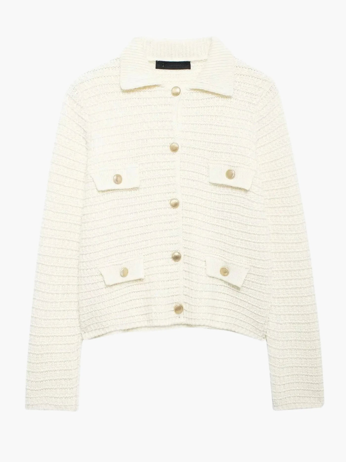 Ivonne | Texturierte Strickjacke mit Knopfleiste