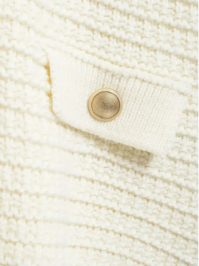 Ivonne | Texturierte Strickjacke mit Knopfleiste